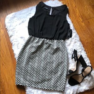 NWT A. Byer little black (&white) dress